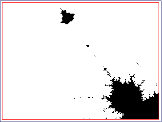 Figure 3: Mandelbrot set detail with an iteration maximum of 150