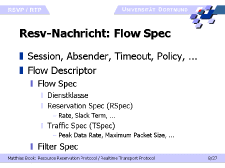 Resv-Nachricht: Flow Spec