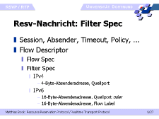 Resv-Nachricht: Filter Spec