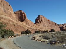 Driving in Arches National Park